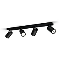 Philips myLiving Foco de metal- iluminación interior- negro- sin bombilla